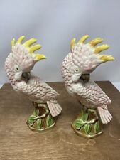 Vintage 40's Will George Signed Cockatoo Bird Pair (2) Sculptures picture