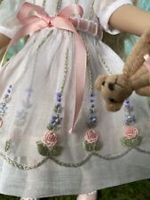 Boneka Organdy Embroidered Dress + Slip 4 10