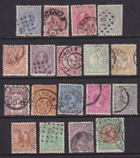 Netherlands 1872-1896 SC# 23/51 Group of 18 old stamps USED, 2 scans picture