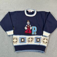 Vintage Popeye Cartoon Crewneck Sweater Youth Boy 12 90s picture