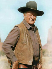 The Cowboys John Wayne Distressed Real Leather Vest (All Sizes) picture