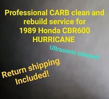 87-90 Honda CBR600F HURRICANE PROFESSIONAL CARB CLEAN & REBUILD SERVICE picture