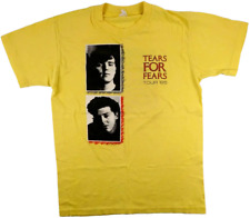 TEARS FOR FEARS vintage USA TOUR 1985 Yellow All Size Shirt AC1094 picture