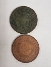 946471PD1 DUG UP IMPAIRED U.S. 2 CENT PIECE 1864-1871 COIN 151-160 YEARS OLD picture