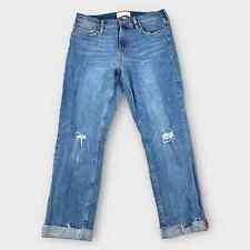 Dear John Womens Jeans 28 Blair’s Straight Distressed Cropped Cuffed Denim picture