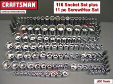 CRAFTSMAN 127 pc Socket Set 1/2 3/8 1/4   116 118 picture