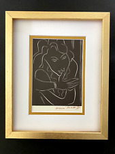 HENRI MATISSE CIRCA 1954 AWESOME SIGNED PRINT MATTED AND FRAMED + BUY IT NOW picture