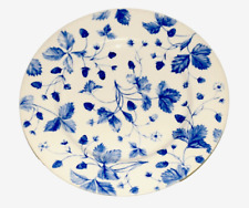 Royal Stafford Set of 4 Blue Alpine Strawberry 11 Inch Dinner Plates picture
