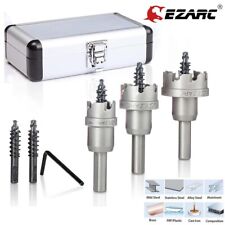 6Pack EZARC Carbide Hole Cutter Set Hole Saw Drill Bits Tool For Metal Stainless picture