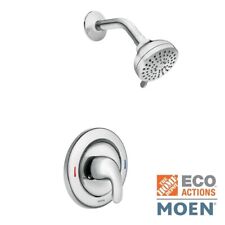 MOEN Adler Single-Handle 4-Spray Shower Faucet w/ Valve Chrome Valve Included picture