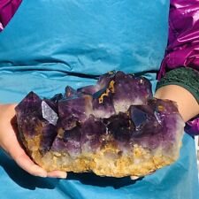 8.05LB Natural Amethyst Cluster Purple Quartz Crystal Rare Mineral Specimen 642 picture