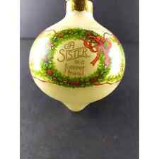 Hallmark Keepsake Ornament Sister 1983 Christmas Ball A Sister Is A Friend... picture