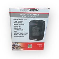 ProFusion Heat 1500W Personal Ceramic Heater with Thermostat Portable & Durable picture