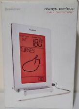 Brookstone Always Perfect Oven Thermometer Silver Tone Digital Temperature picture