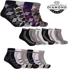 12 Pairs Mens Ankle Quarter Athletic Socks Cotton Low Cut Casual Size 9-11,10-13 picture