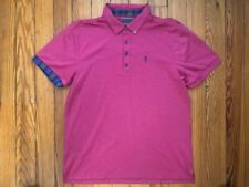 William Murray Men's Golf Polo Shirt Pink Neon Short Sleeve, Size Large picture