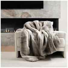 Mon Chateau Luxe Faux Fur Throw 60in x 70in Tan picture