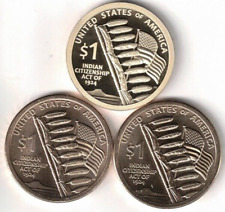 2024-S San Francisco Proof & BU D+P Sacajawea Three Type Dollar Coins picture