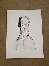 Vtg 1965 Mid Cent. Eugene Biel Bienne Repro Drawing Print Man with the Long Face picture