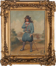 19th Century Oil - Peasant Man picture