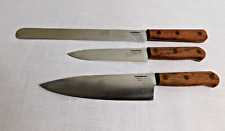 B6 - Lamson Sharp USA Hi Carbon Steel Chef Knife, Bread Knife, Chopping Knife picture