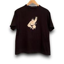 Vintage 1990s Sumo Wrestler Peace Sign Single Stitch Tee Shirt picture