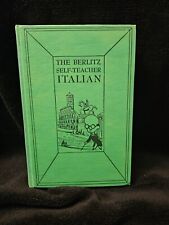 VINTAGE BERLITZ SELF-TEACHER ITALIAN. Italien. italiano. 1950 Charles Berlitz picture