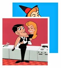 BEWITCHED Two Fridge MAGNET Set 60's TV Show Funny Witch Comedy Samantha Darrin picture