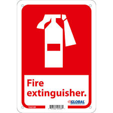 Fire Extinguisher Sign, 10x7, Rigid Plastic picture