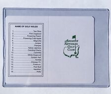 Augusta National Golf Club Course Scorecards UNSIGNED MASTERS Golf Card picture