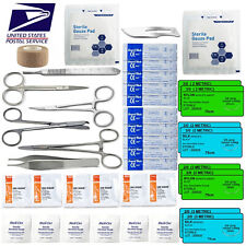 Surgical Suture Kit Basic First Aid Medical Travel Kit - 39 Pieces USA MADE  picture