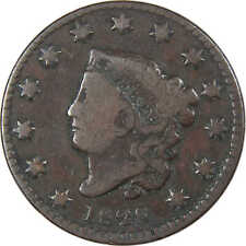1828 Small Wide Date Coronet Head Large Cent VG Copper SKU:IPC6049 picture