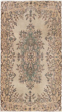 Vintage Hand-Knotted Area Rug 3'8