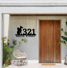 Modern House Number Sign, Custom House Number, Metal House Number, Metal Address picture