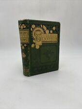 Antique 1880's Victorian Poetry Book THE POETICAL WORKS OF ALFRED TENNYSON Gilt picture