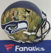 Russell Wilson Signed Seattle Seahawks Alternate Camo AUTHENTIC NFL Helmet w/COA picture