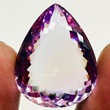 VVS 41.35 Cts Natural Bolivian Amethyst Pear Cut Pendant Size Untreated Gemstone picture
