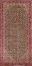Vintage Geometric Tebriz Traditional Rug 5x10 Brown Wool Hand-knotted Carpet picture