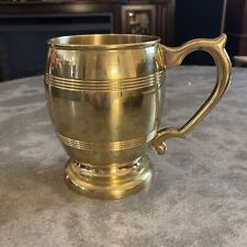 Things Remembered Tankard Brass Mug / Cup Spain/ ENGRAVED {SAM} picture