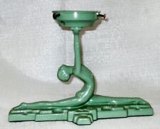 Frankart style NuArt art deco lamp base Nymph doing a split in Green USA picture