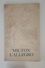 Vintage 1947 John Milton L'Allegro Il Penseroso Illustrated by Bernard Meninsky picture