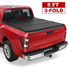 3 Fold 5FT Hard Solid Truck Bed Tonneau Cover For 2005-2024 Nissan Frontier picture