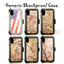 For iPhone 5 6 7 8 X Xs Max SE 2nd 3rd Gen Defender Case w/Belt Clip Camouflage picture