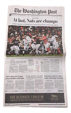Washington Nationals The Washington Post October 31, 2019 Newspaper picture