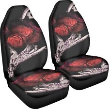 Funky Car Seat Covers Automotive Accessories Seat Cover Front Seats Rose Pattern picture