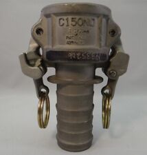 Dixon C150-NO Quick-Disconnect Cam Locking Safety Coupling, Stainless Steel 1.5