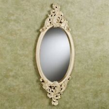 Rose Marie Victorian Style Oval Wall Mirror Ivory/Gold | Ornate Decor picture