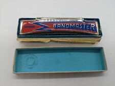 Beautiful & Colourful Vintage Germany Bandmaster Vermona Harmonica +Box picture