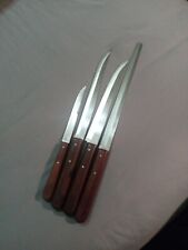 Vintage Craftsman Hollow Ground Knife Set Of 4 USA Very Nice Condition Sharp Htf picture