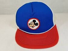 Vintage Walt Disney Men's Multicolor Mickey Mouse Trucker Hat One Size picture